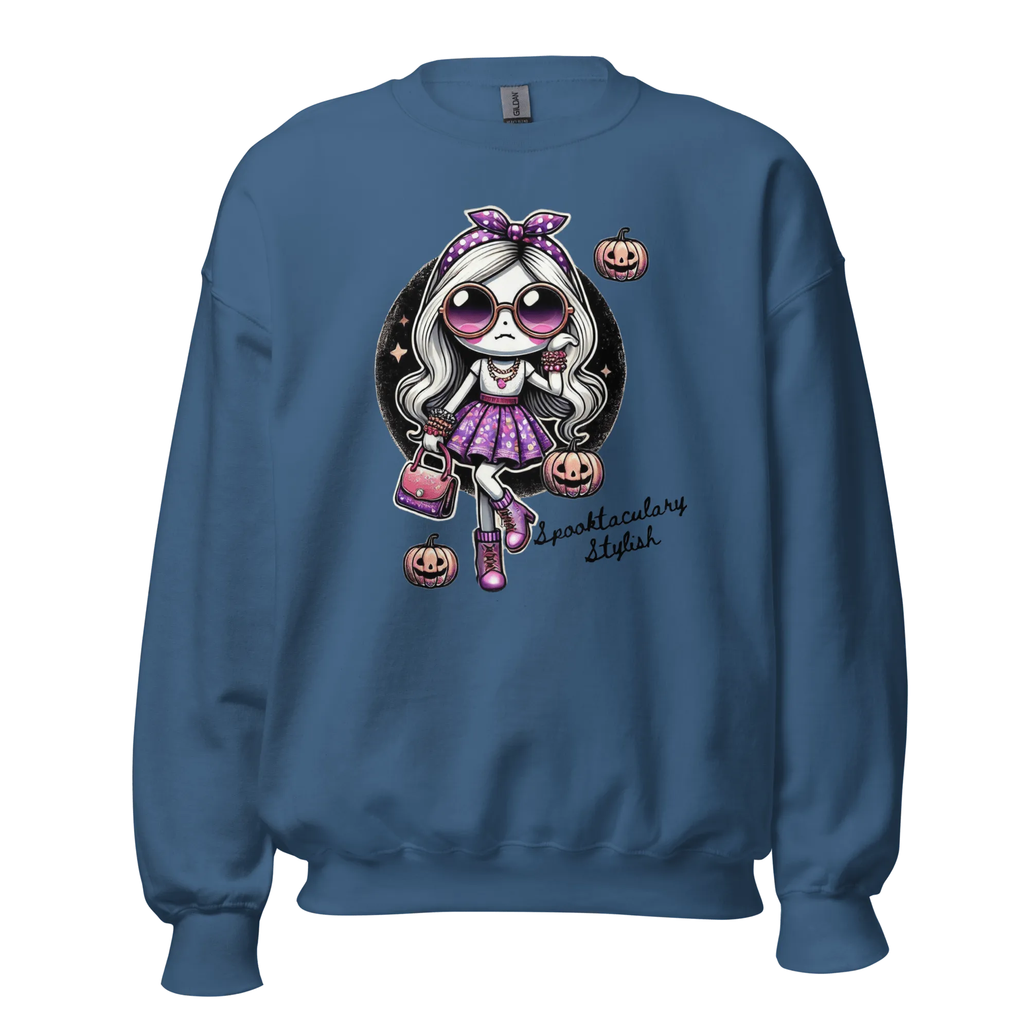 Spooktacularly Stylish - Halloween Sweatshirt - Fun Halloween Sweatshirt