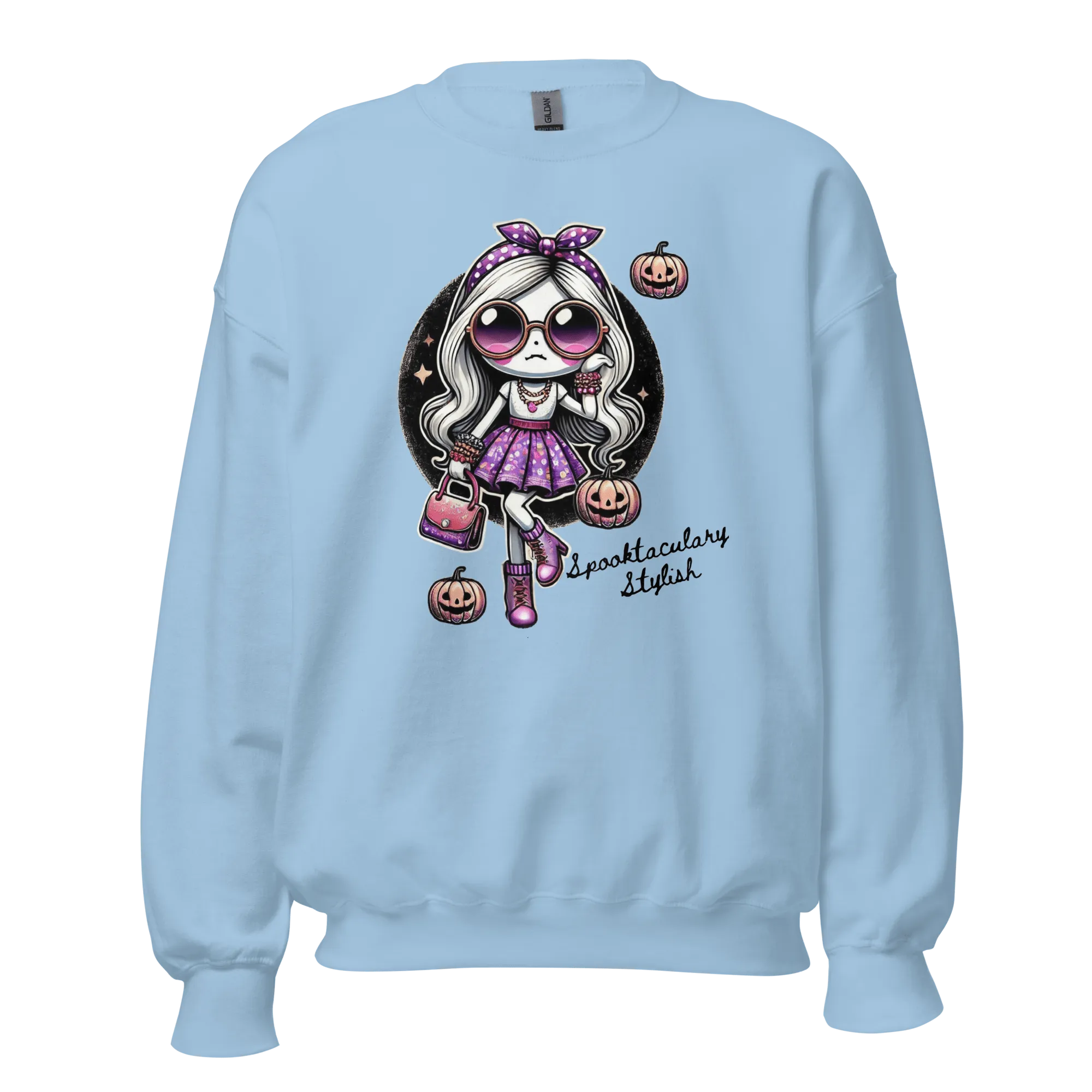 Spooktacularly Stylish - Halloween Sweatshirt - Fun Halloween Sweatshirt
