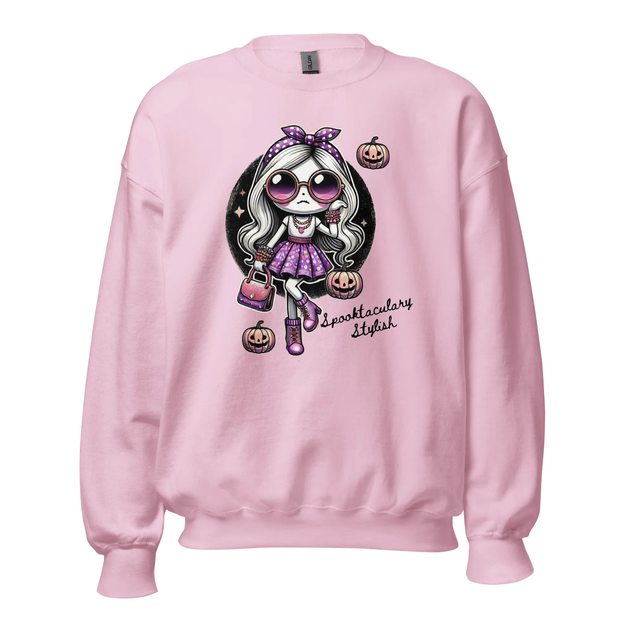 Spooktacularly Stylish - Halloween Sweatshirt - Fun Halloween Sweatshirt