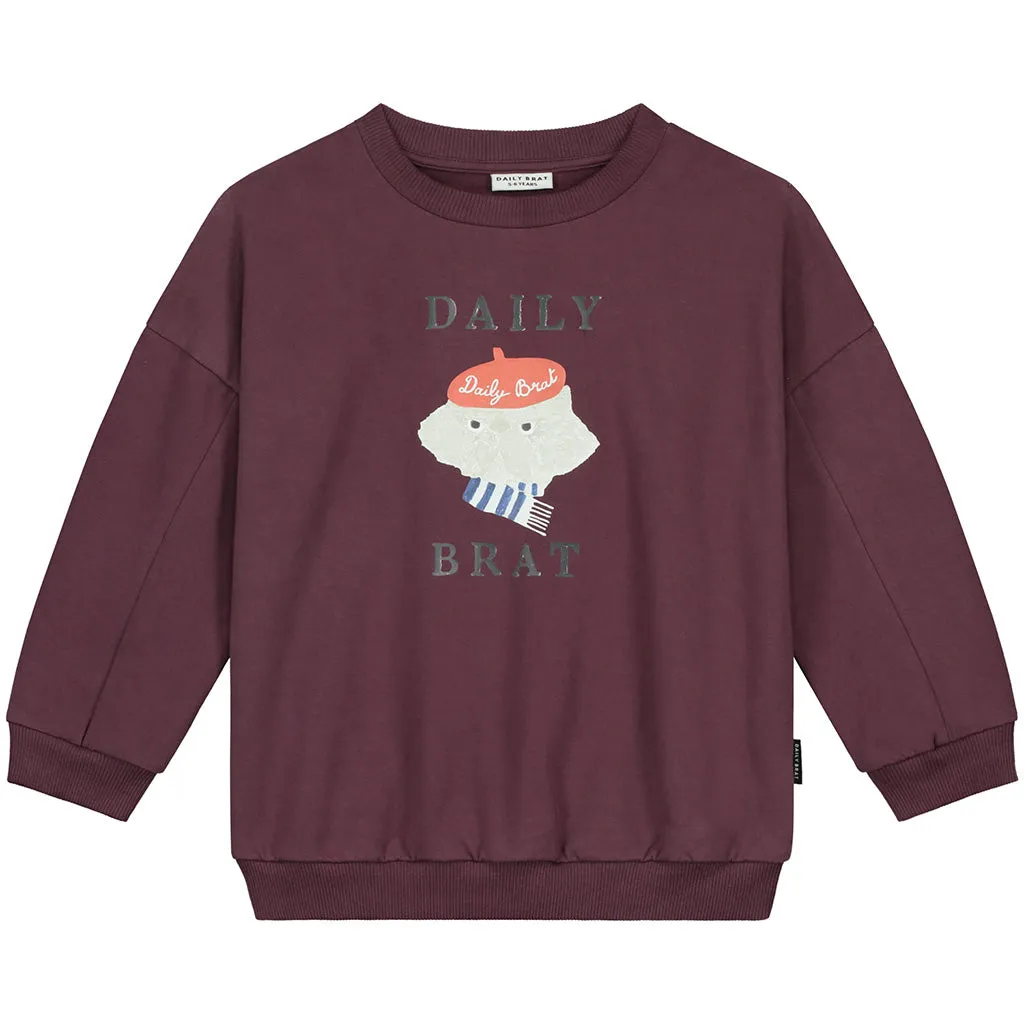 Sweater Craby Cat Soft Purple