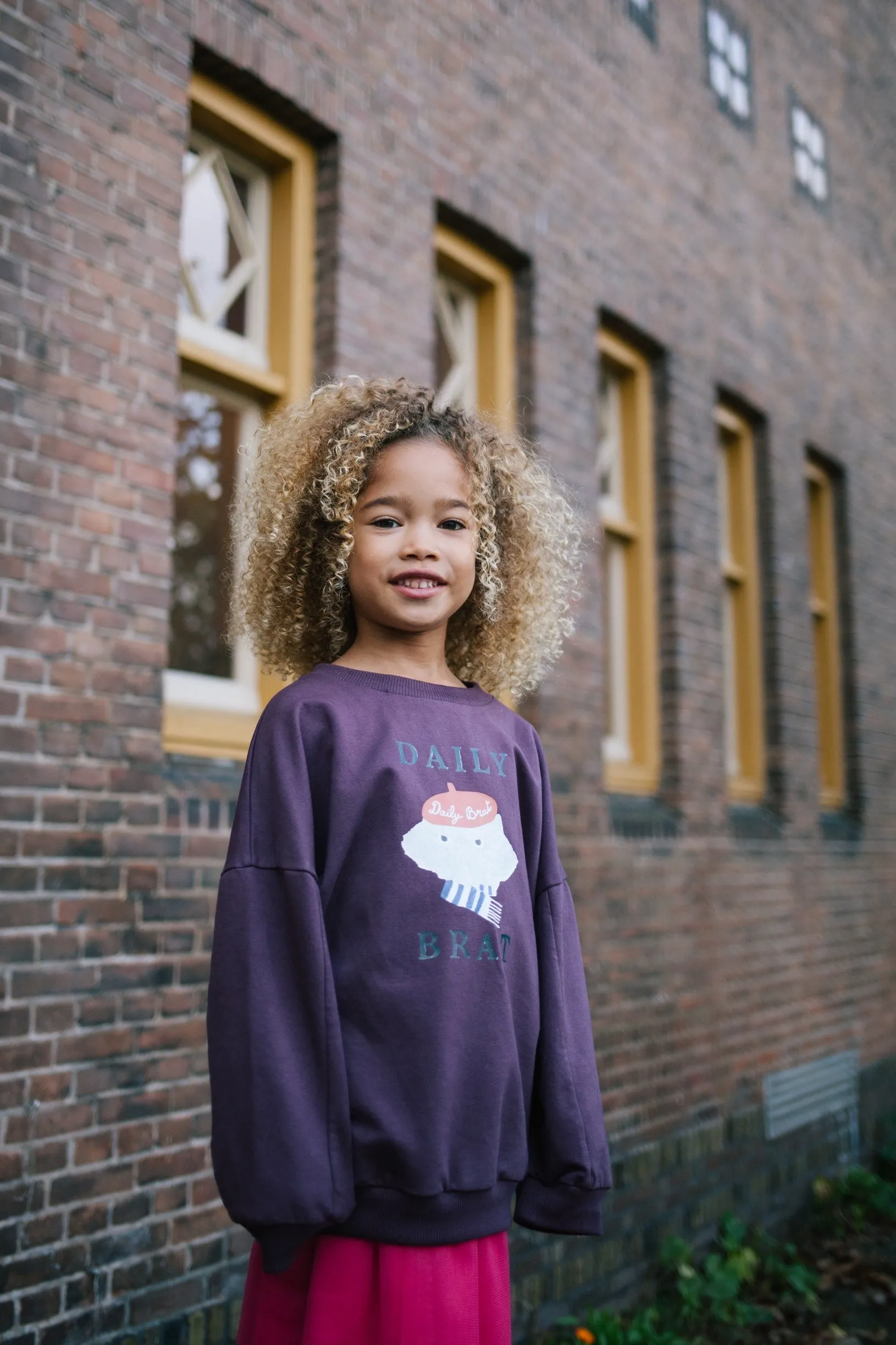 Sweater Craby Cat Soft Purple
