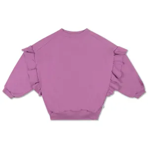 Sweater Ruffle Dusty Orchid