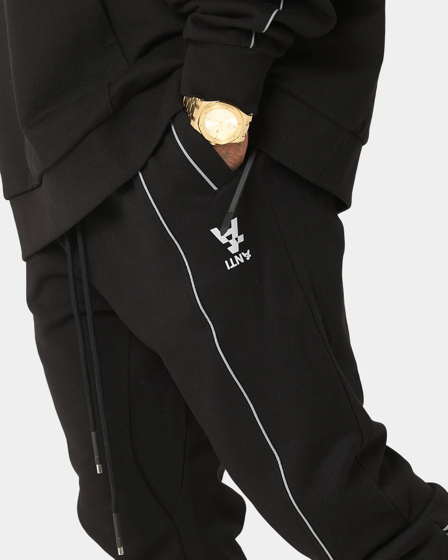 The Anti Order Neon Flux Track Pants Black/Reflective