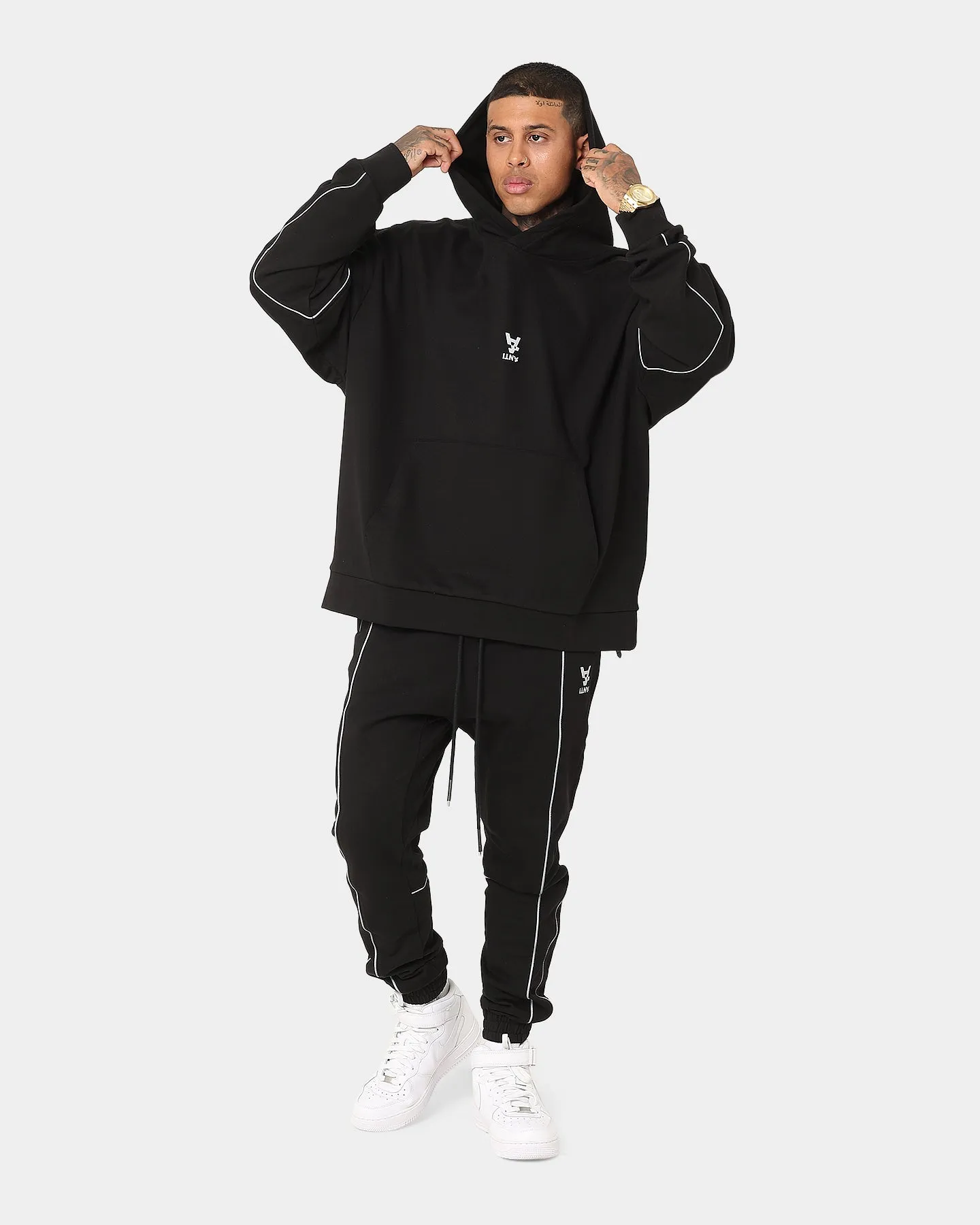 The Anti Order Neon Flux Track Pants Black/Reflective