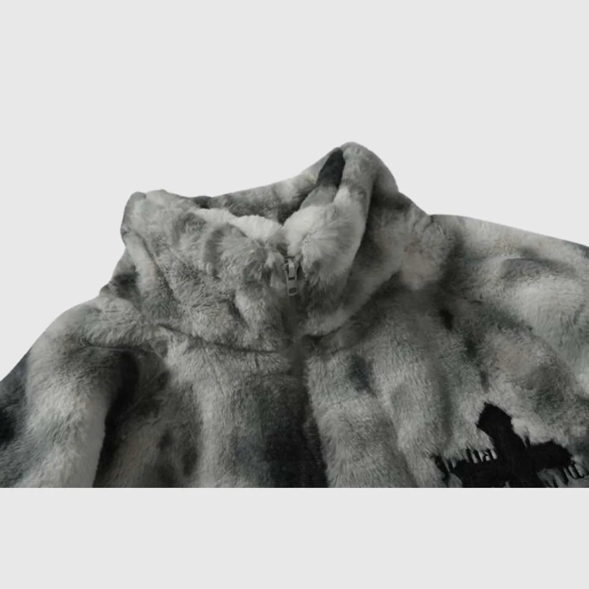 Tillbuy Tie-Dye Sherpa Coats