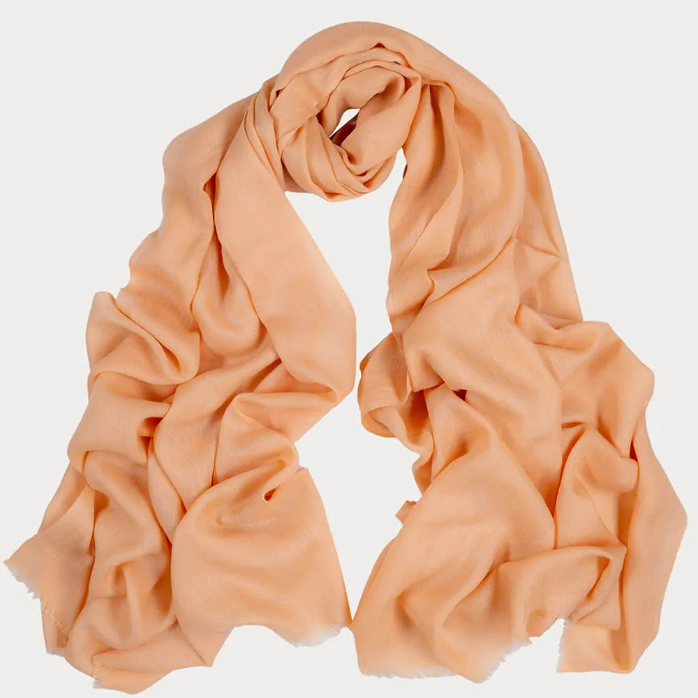 Warm Bisque Cashmere and Silk Wrap