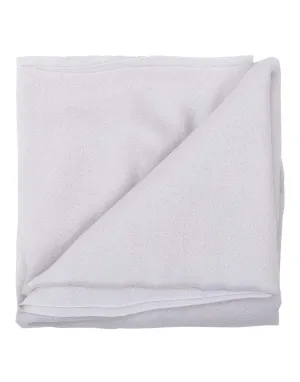 Warm White Cashmere and Silk Fringe Scarf