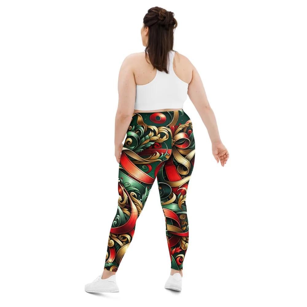 Whimsical Winter Wear Plus Size Leggings