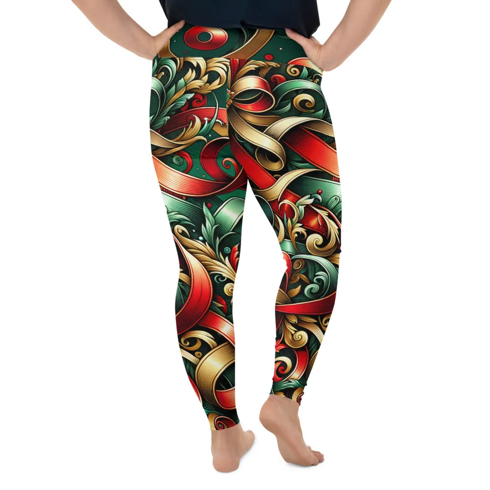 Whimsical Winter Wear Plus Size Leggings