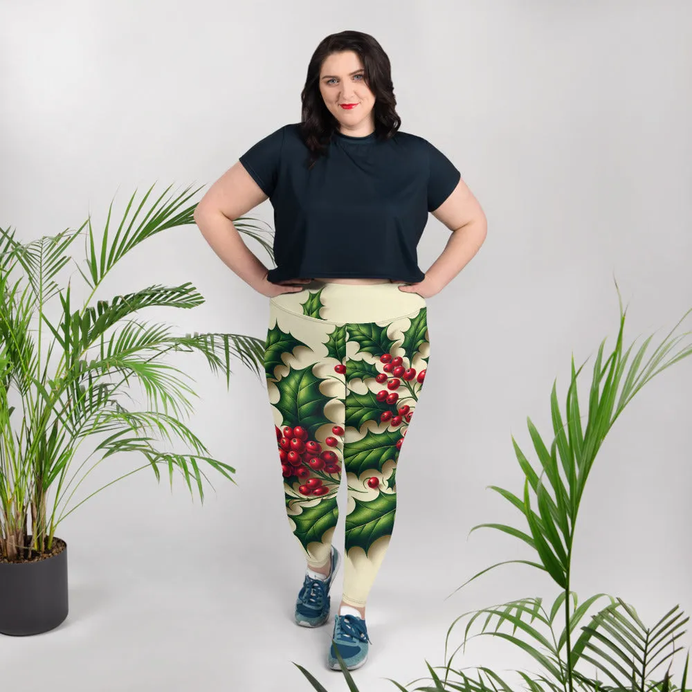 Whimsical Winter Wear Plus Size Leggings