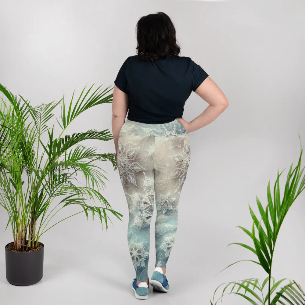 Whimsical Winter Wear Plus Size Leggings