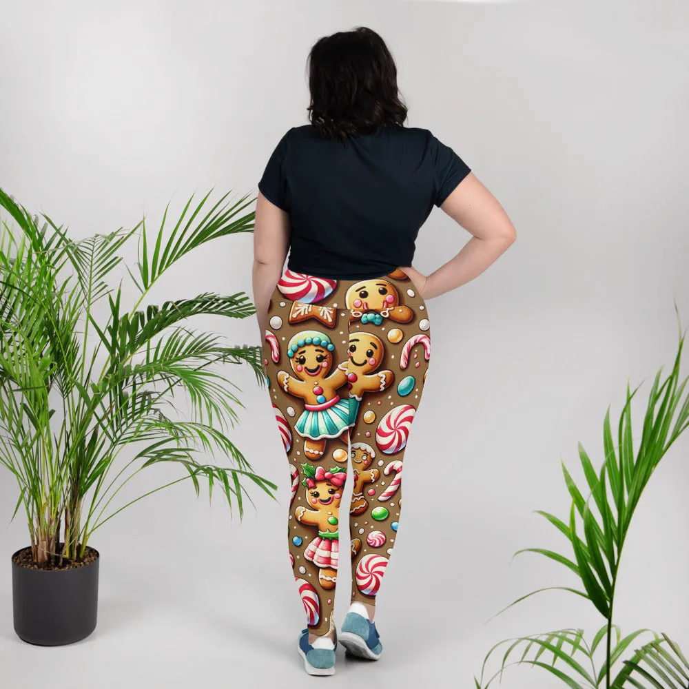 Whimsical Winter Wear Plus Size Leggings