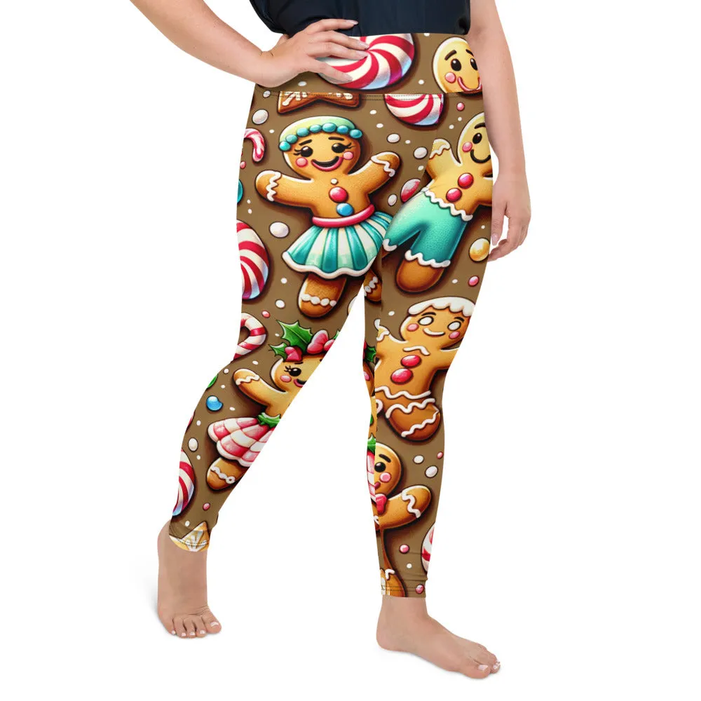 Whimsical Winter Wear Plus Size Leggings
