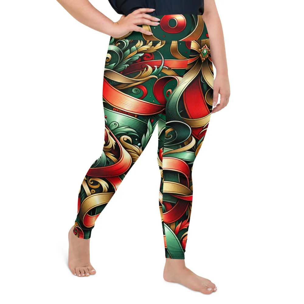 Whimsical Winter Wear Plus Size Leggings