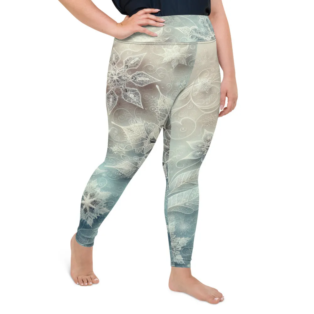 Whimsical Winter Wear Plus Size Leggings