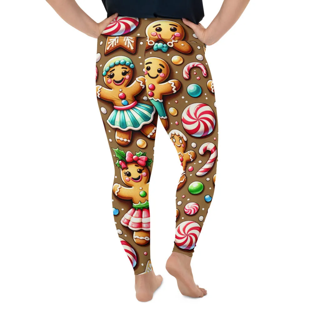 Whimsical Winter Wear Plus Size Leggings