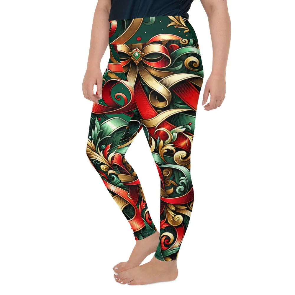 Whimsical Winter Wear Plus Size Leggings