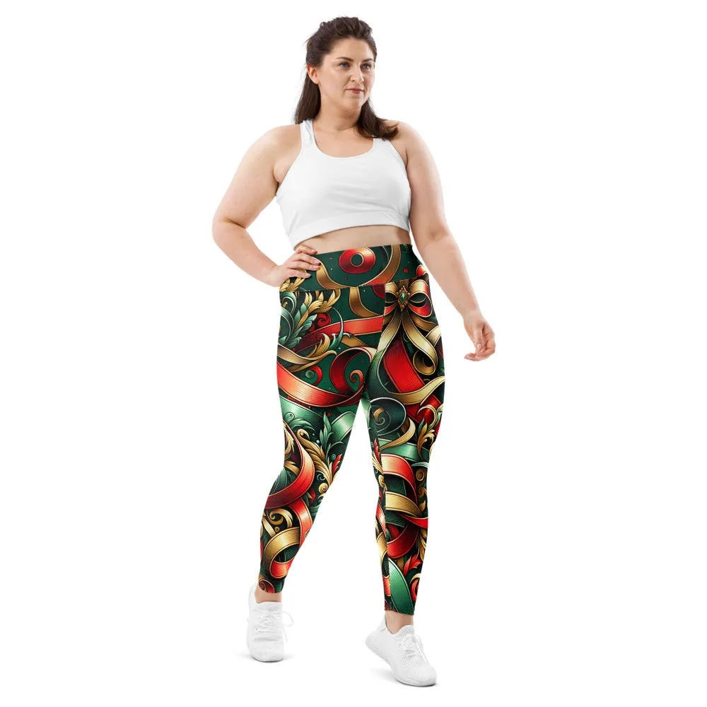 Whimsical Winter Wear Plus Size Leggings