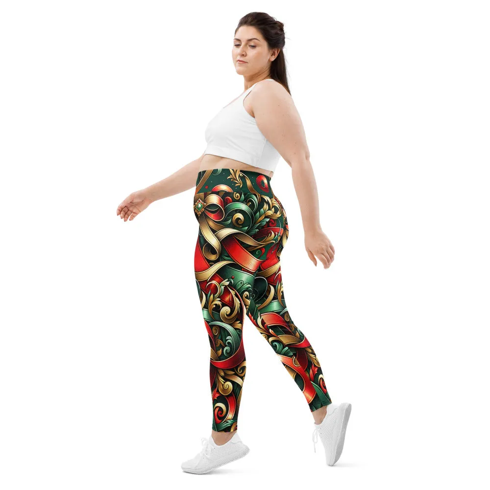 Whimsical Winter Wear Plus Size Leggings
