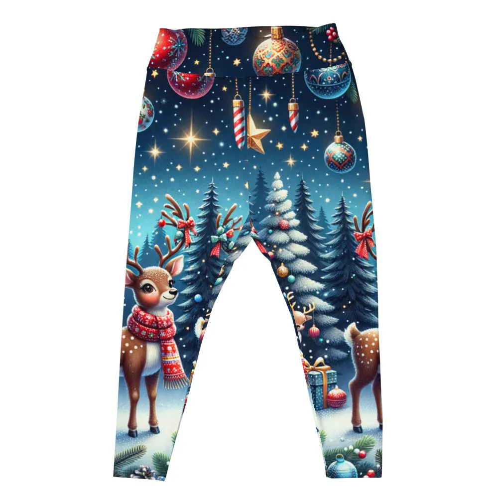Whimsical Winter Wear Plus Size Leggings