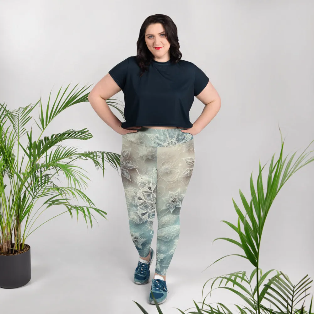 Whimsical Winter Wear Plus Size Leggings