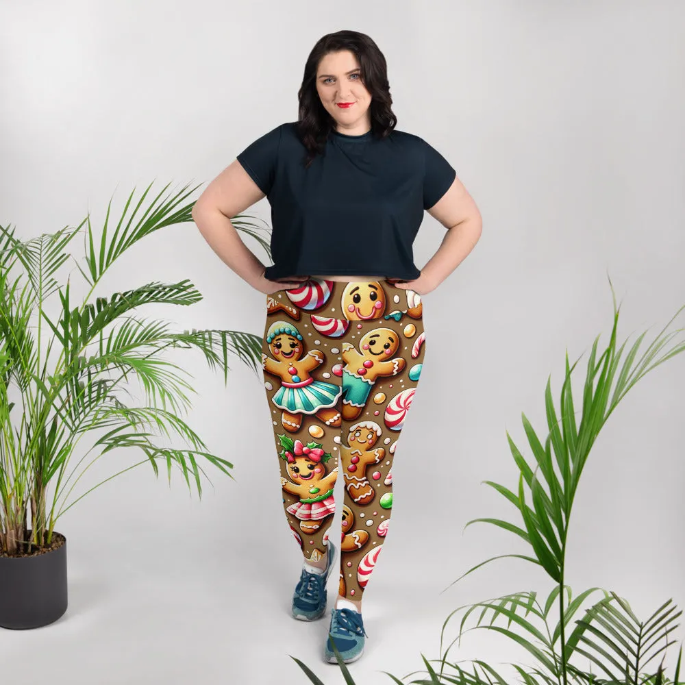 Whimsical Winter Wear Plus Size Leggings
