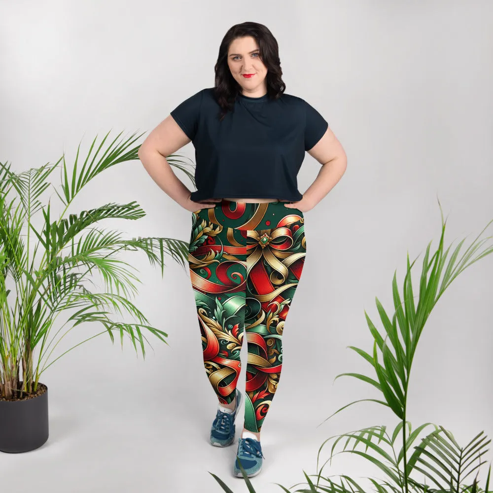 Whimsical Winter Wear Plus Size Leggings