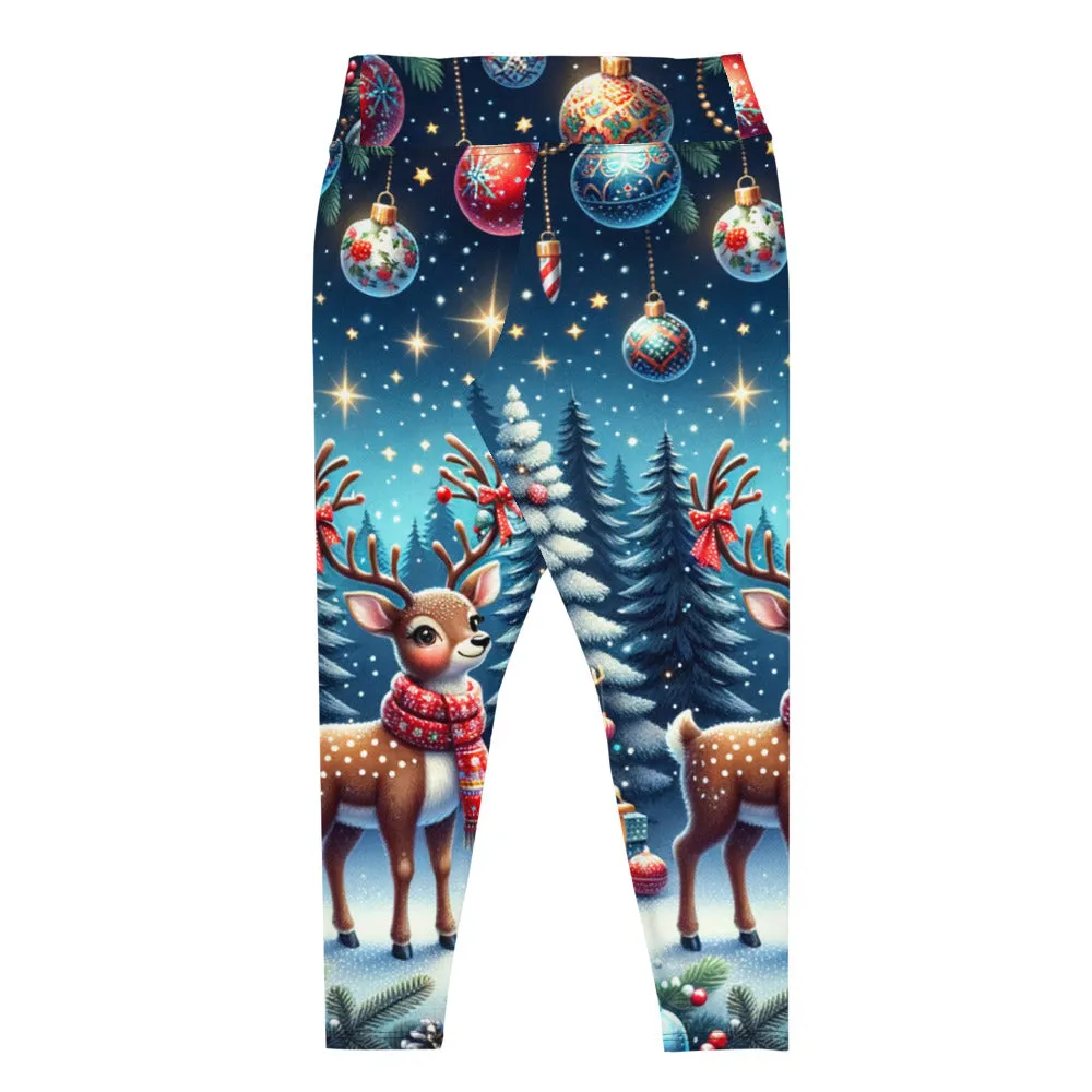 Whimsical Winter Wear Plus Size Leggings