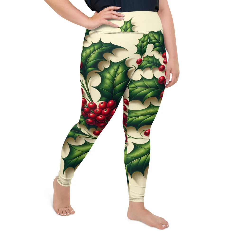Whimsical Winter Wear Plus Size Leggings