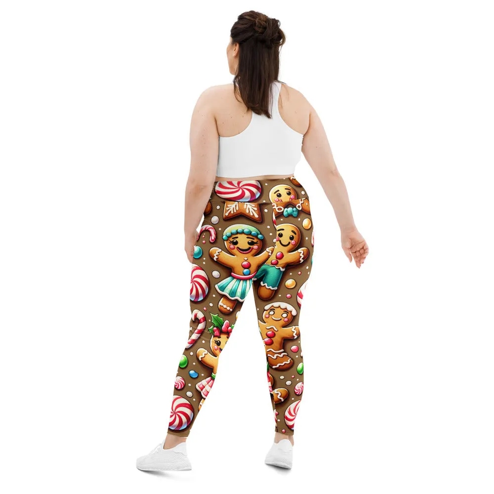 Whimsical Winter Wear Plus Size Leggings