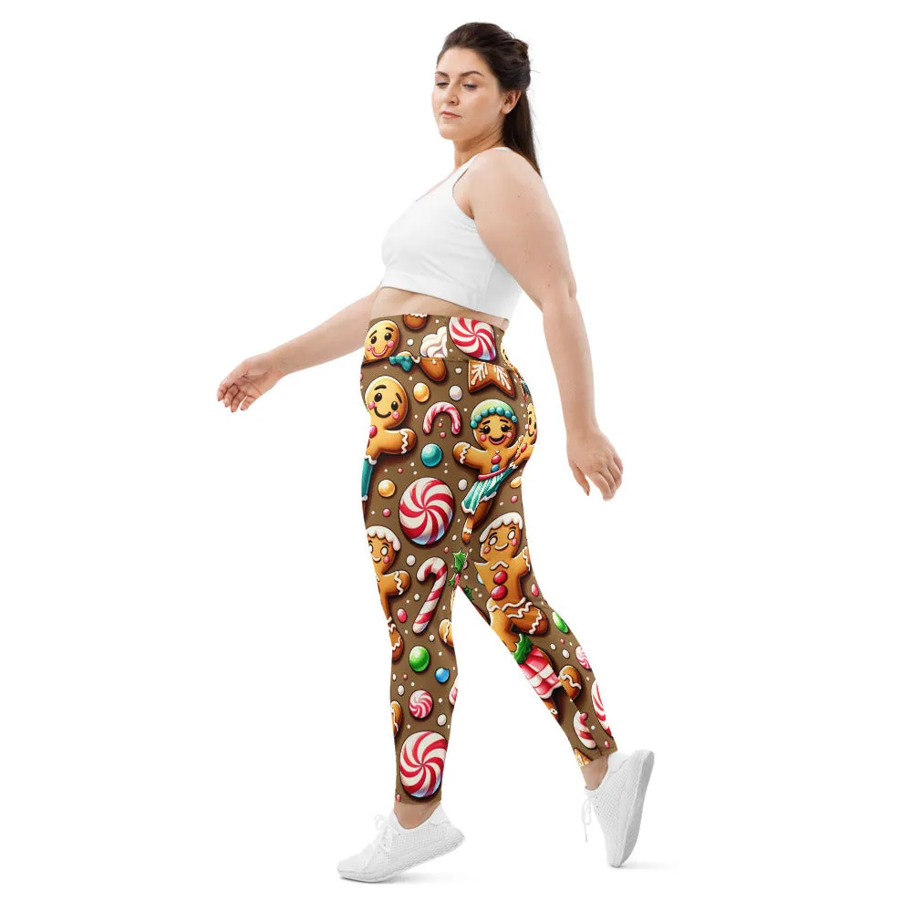 Whimsical Winter Wear Plus Size Leggings