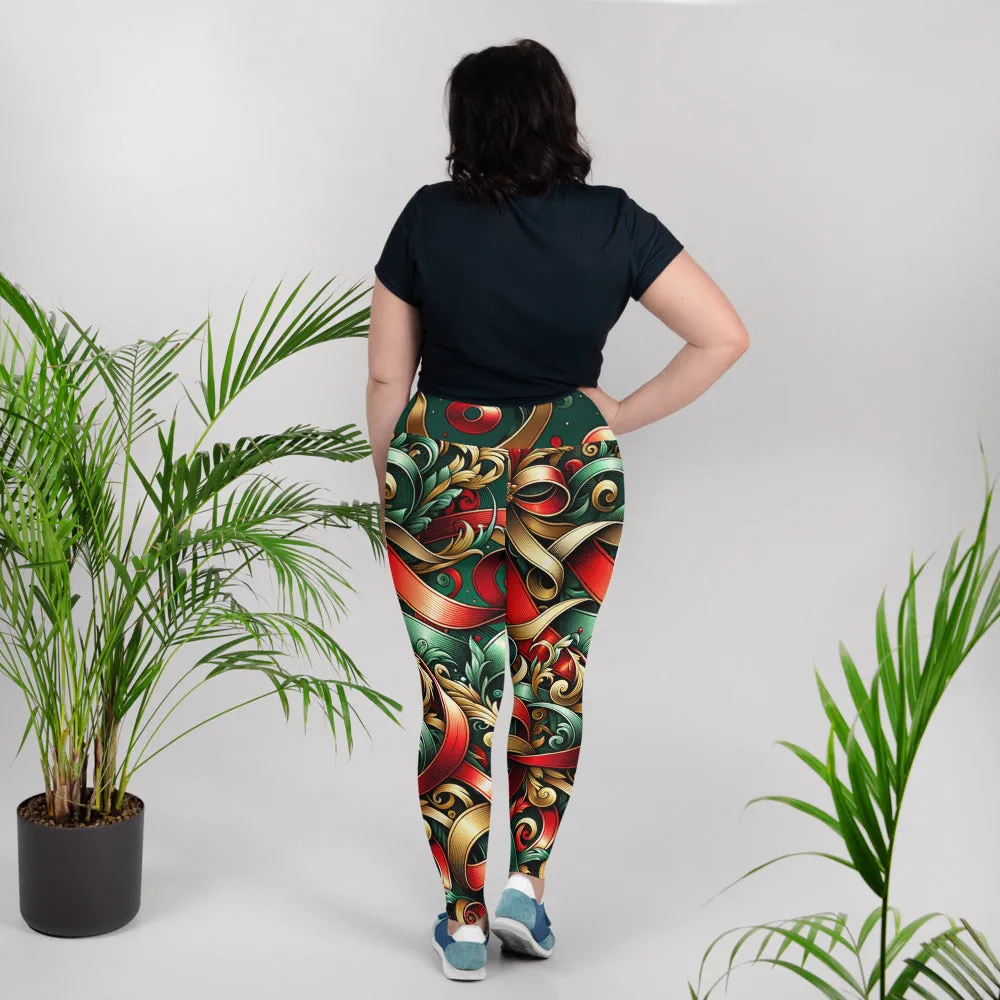 Whimsical Winter Wear Plus Size Leggings