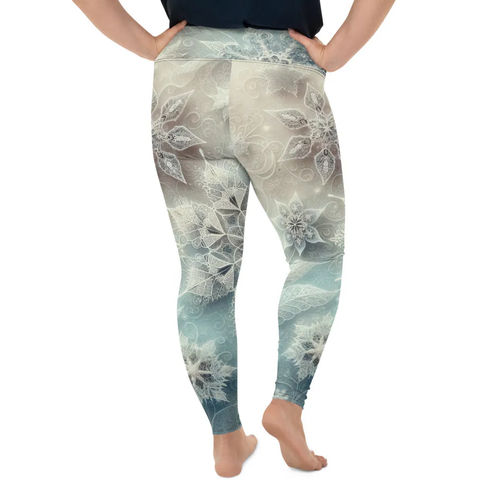 Whimsical Winter Wear Plus Size Leggings