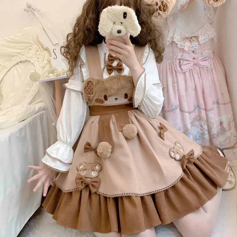 Winter JSK & Coats♥Pre-order 2 weeks♥Winter Sleeping Bear♥Sweet Lolita