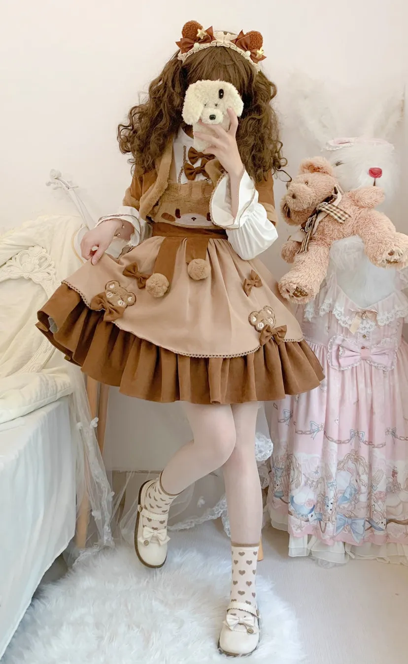 Winter JSK & Coats♥Pre-order 2 weeks♥Winter Sleeping Bear♥Sweet Lolita
