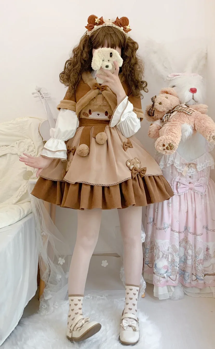 Winter JSK & Coats♥Pre-order 2 weeks♥Winter Sleeping Bear♥Sweet Lolita