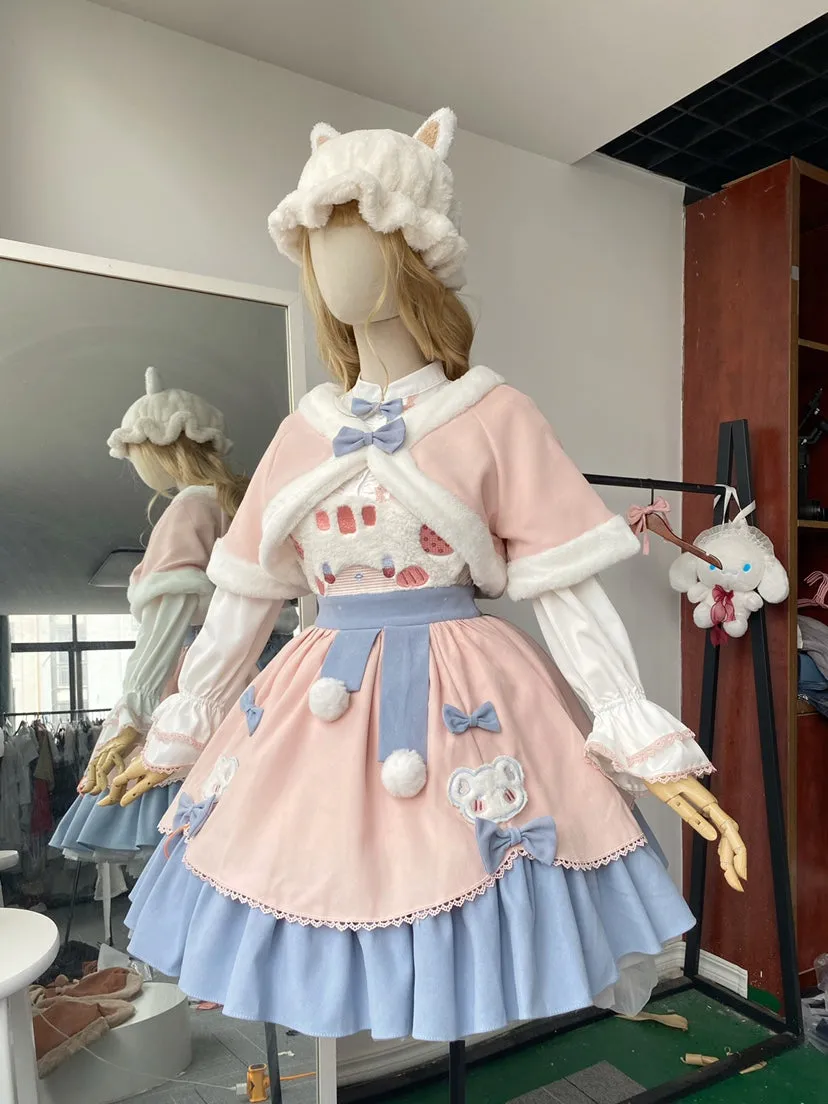 Winter JSK & Coats♥Pre-order 2 weeks♥Winter Sleeping Bear♥Sweet Lolita