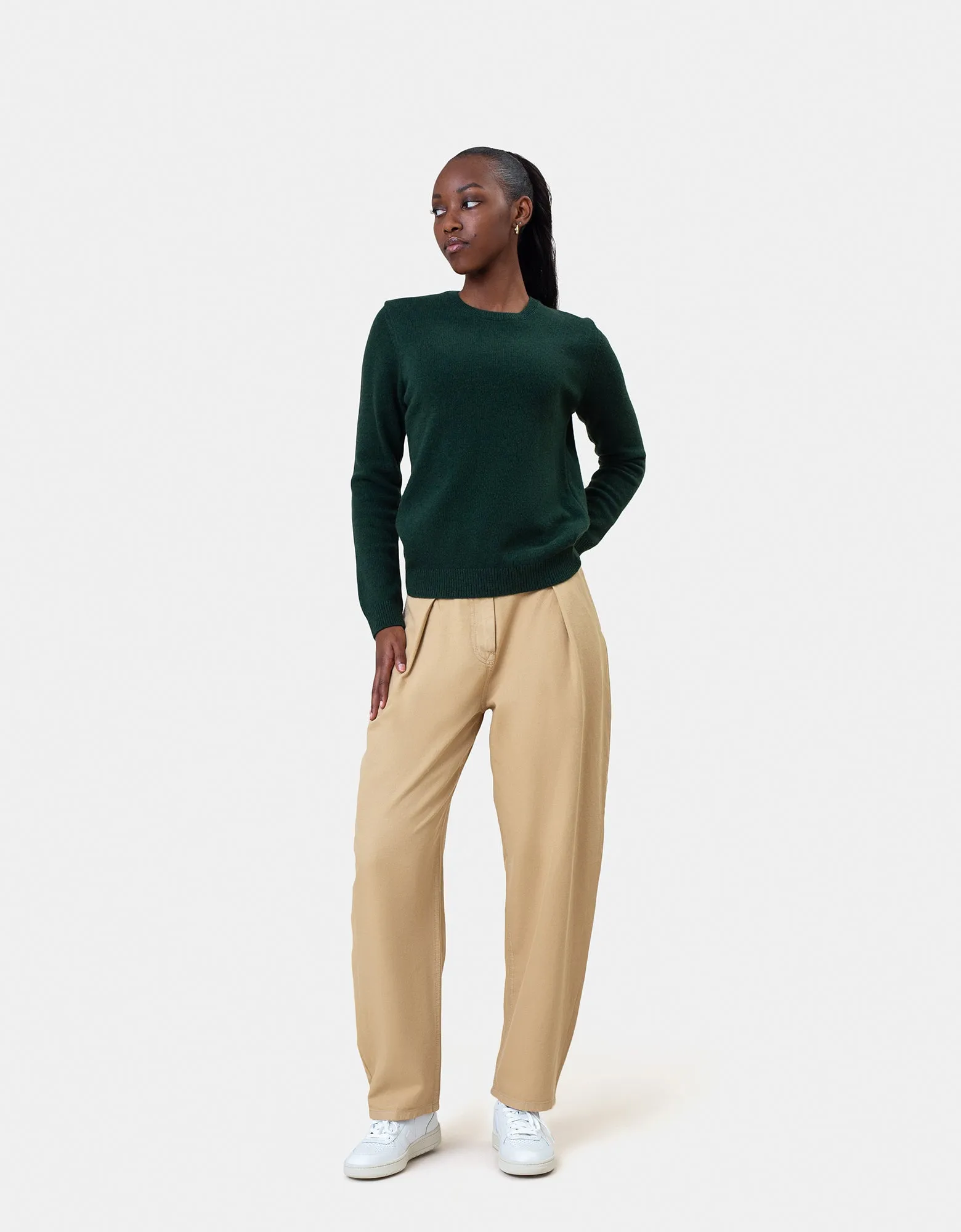Women Classic Merino Wool Crew - Purple Haze