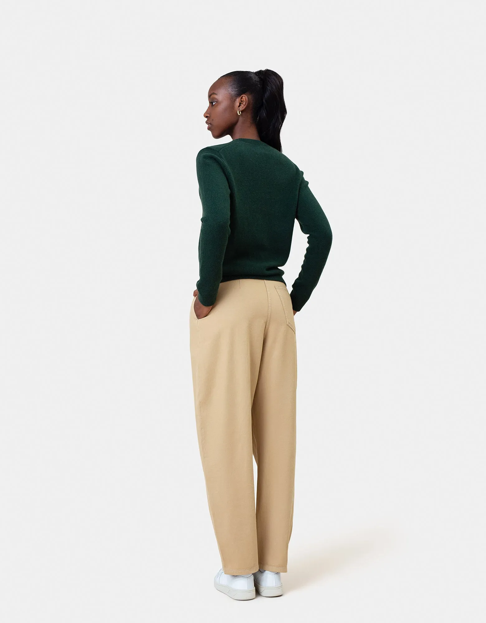 Women Classic Merino Wool Crew - Purple Haze