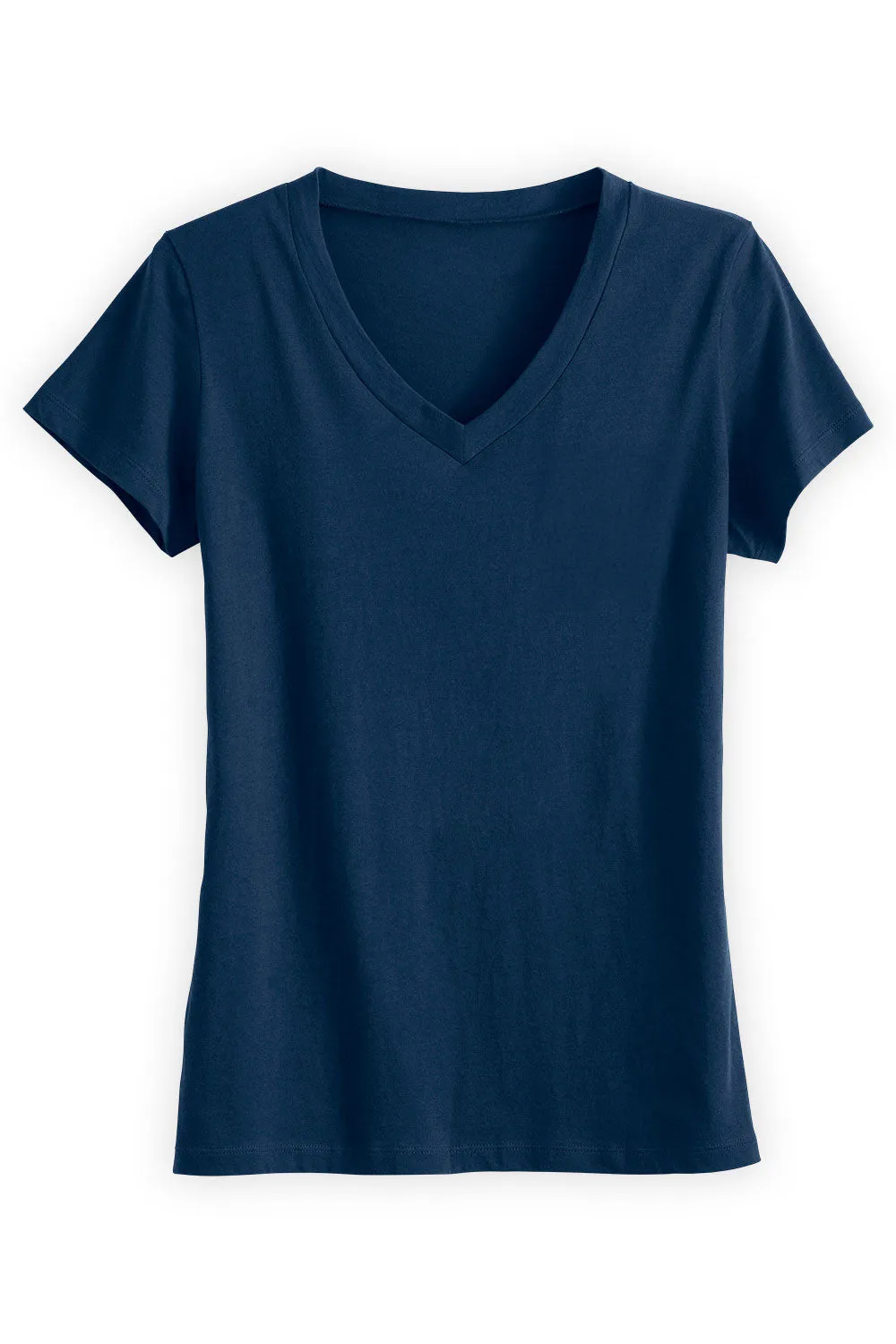Women's 100% Organic Cotton Relaxed V-neck T-shirt