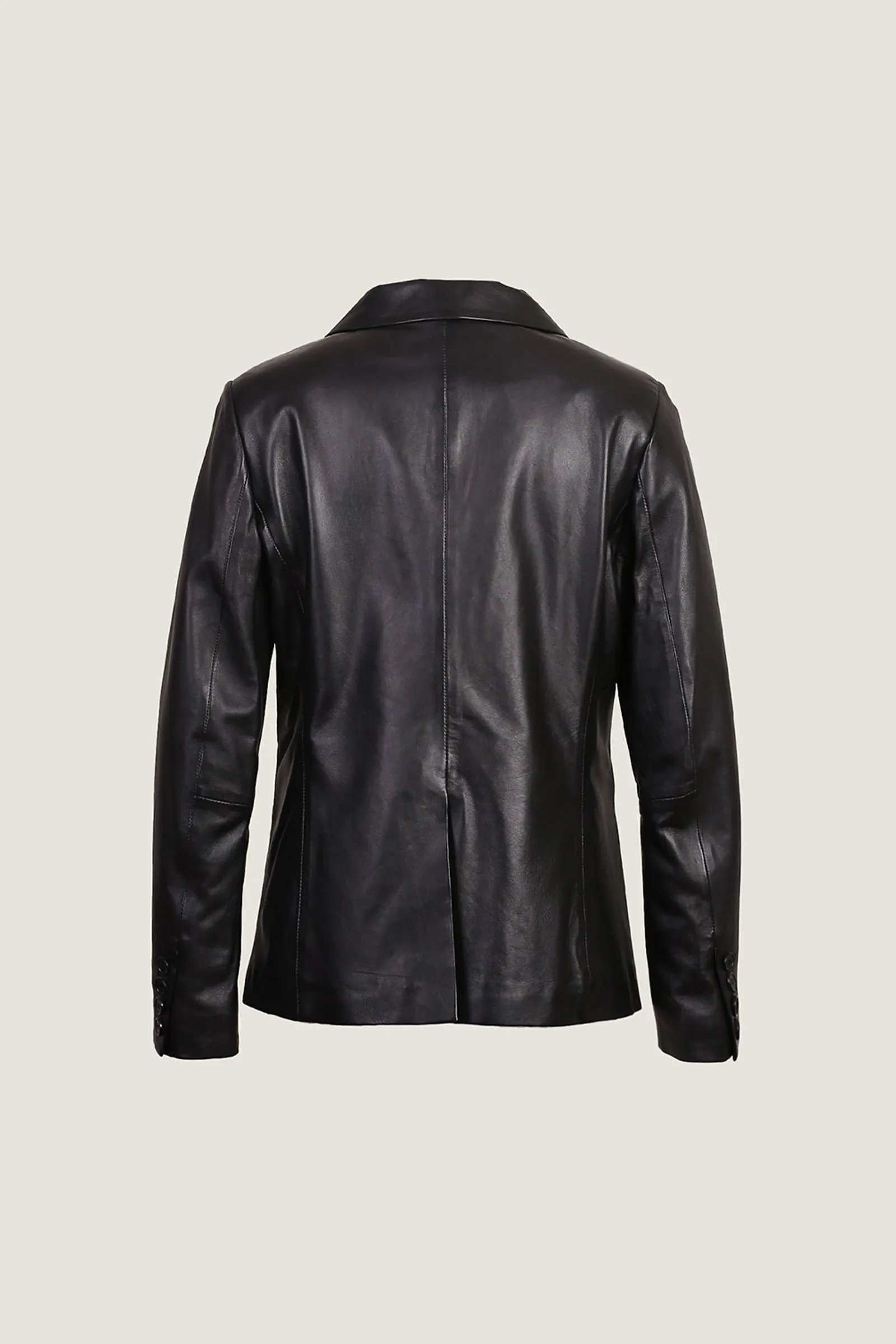 Women's Chic Blazer Leather Coat