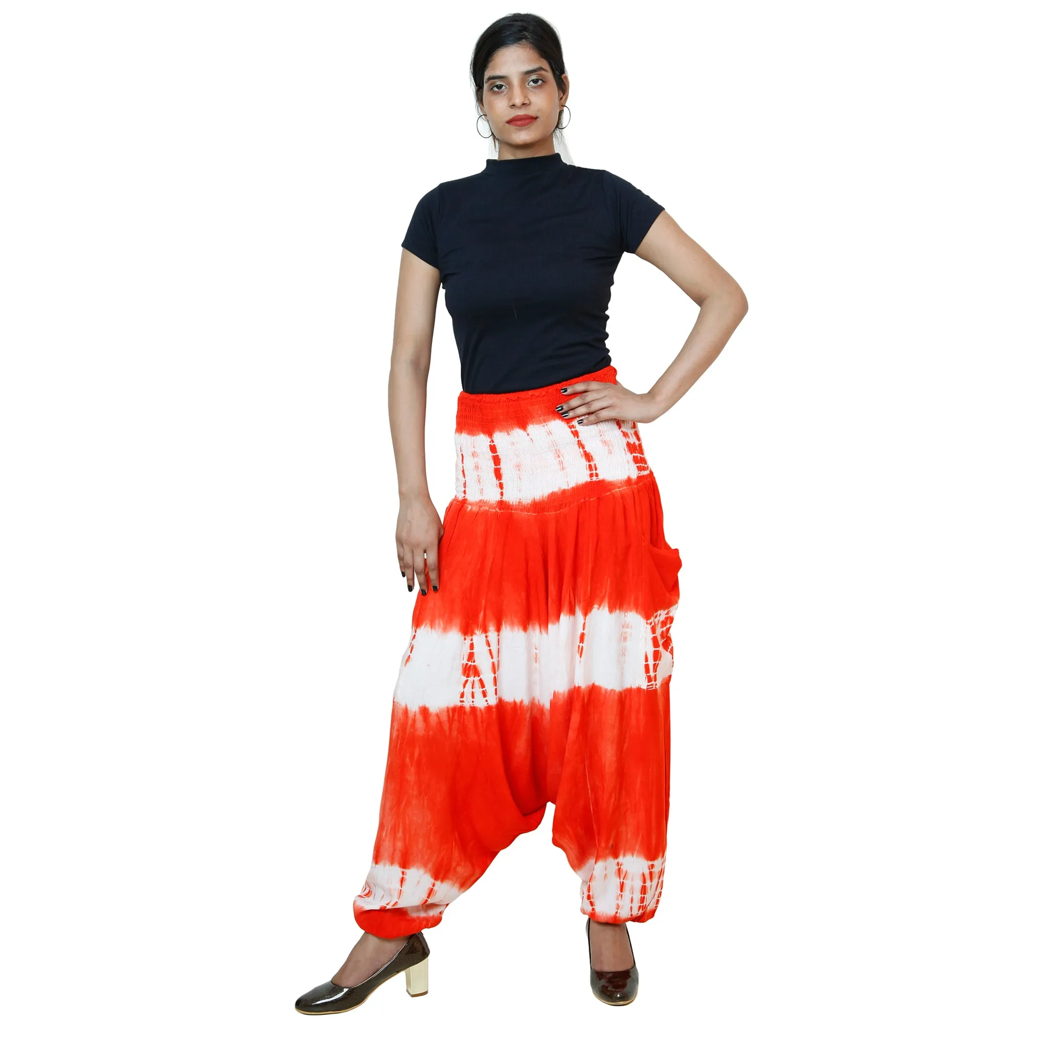 Women's Tie Dye Rayon Harem Pants -- FI TD 143
