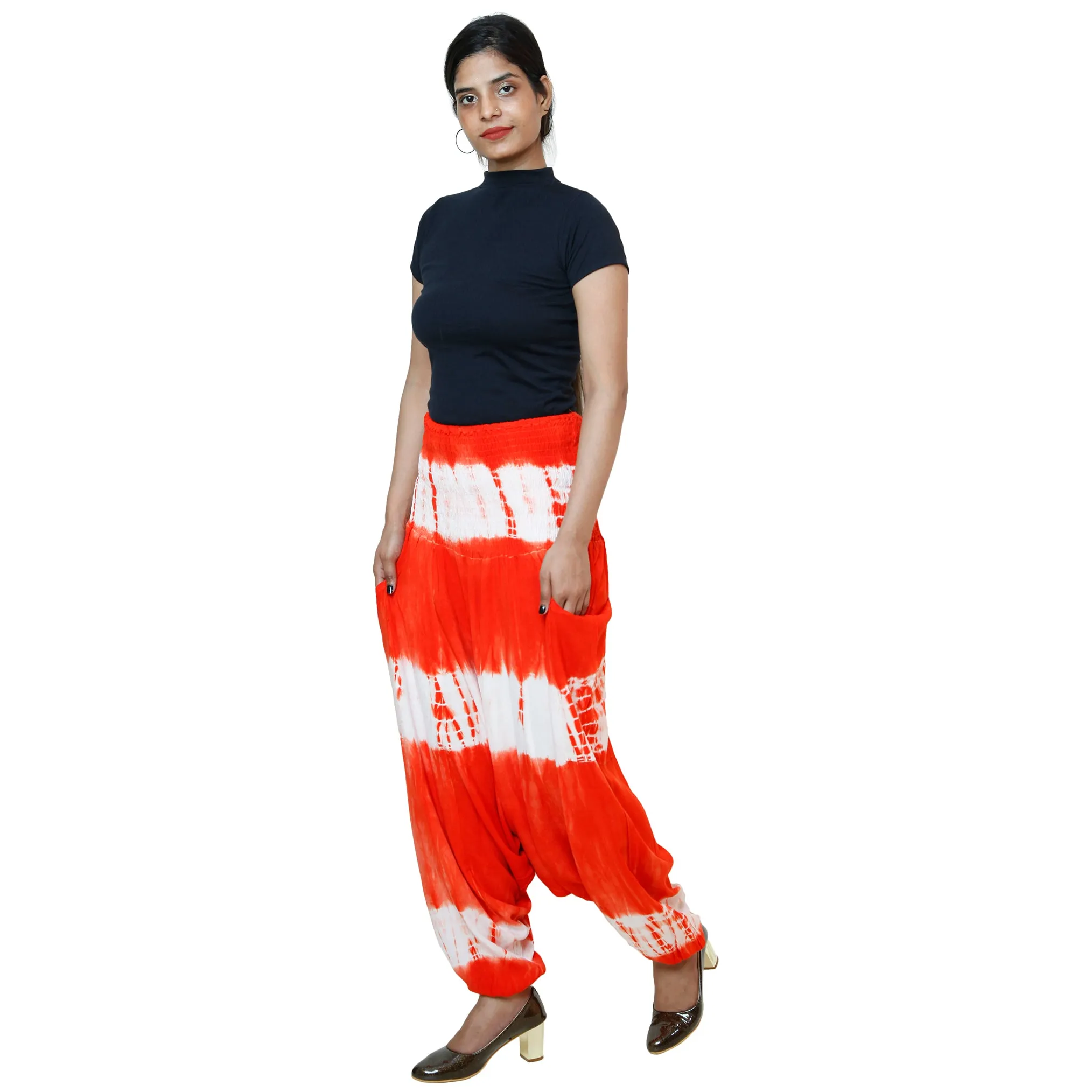 Women's Tie Dye Rayon Harem Pants -- FI TD 143